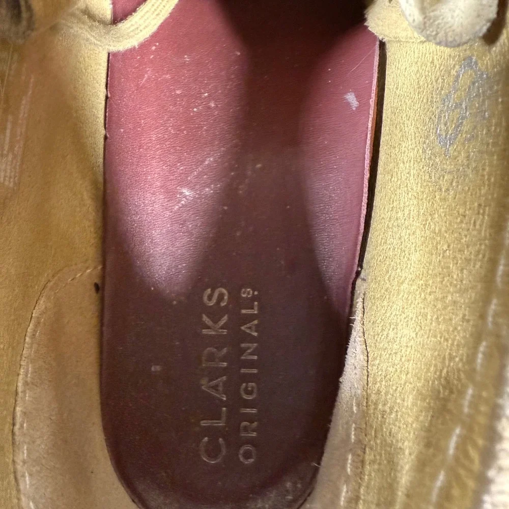 Clarks Originals Wallabee Shoes Men 13 Maple Suede Moc Toe Crepe Sole Chukka